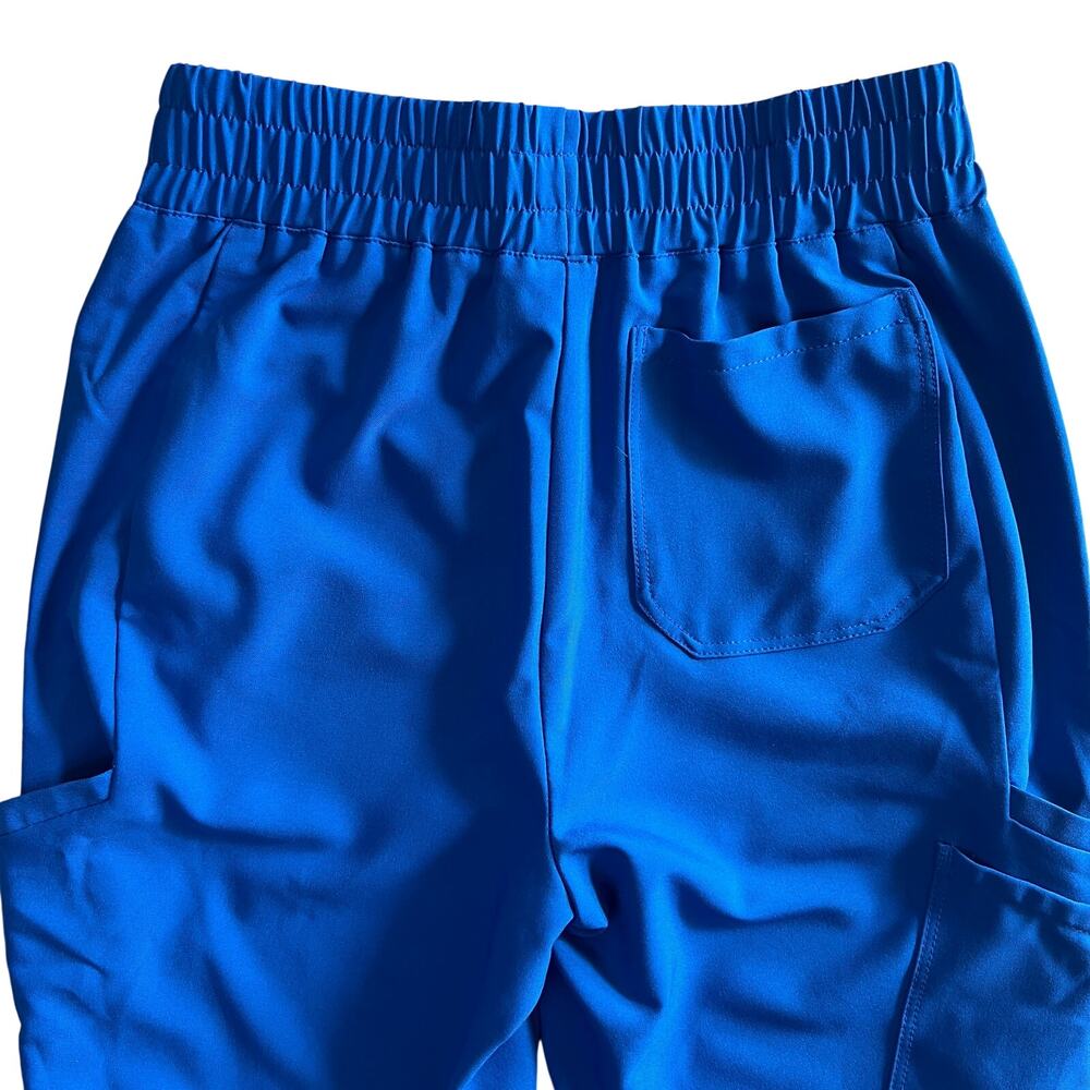 Grey’s Anatomy Evolve Scrub Pants XXS Royal Blue Stretch Cargo Jogger - Picture 4 of 16